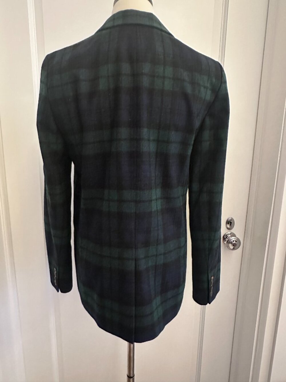 Sézane Christie jacket in Navy Tartan, size FR38 ~ NWOT! - Picture 4 of 9